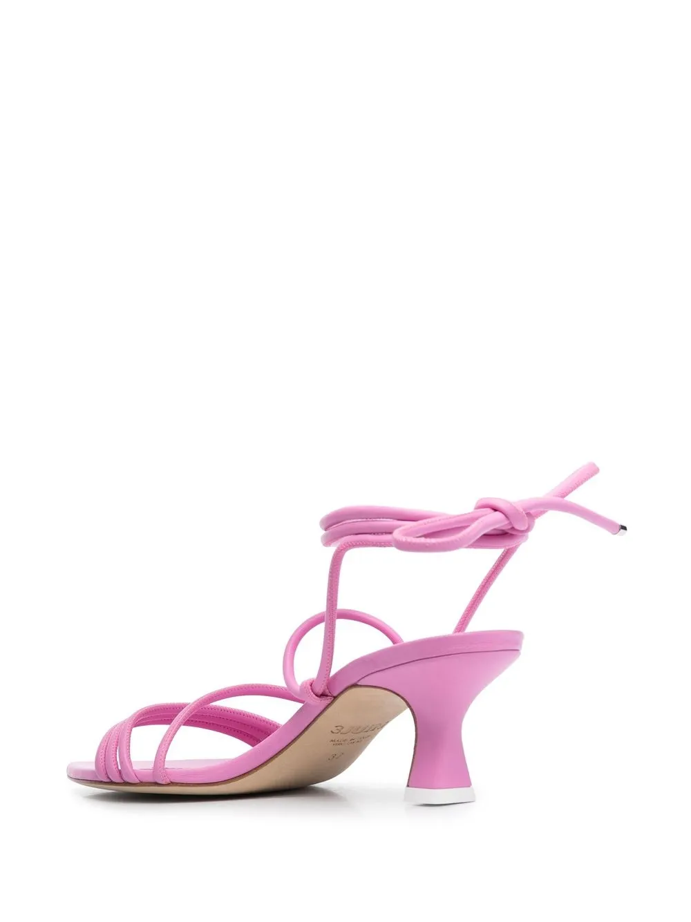 Shop 3juin 60mm Ankle Tie-fastening Sandals In Rosa