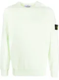 Stone Island Compass-patch crew-neck sweatshirt - Green