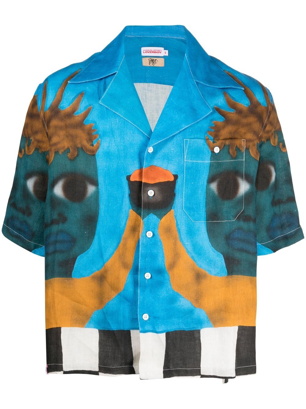 Charles Jeffrey Loverboy Hawaiian Shirt In Blue