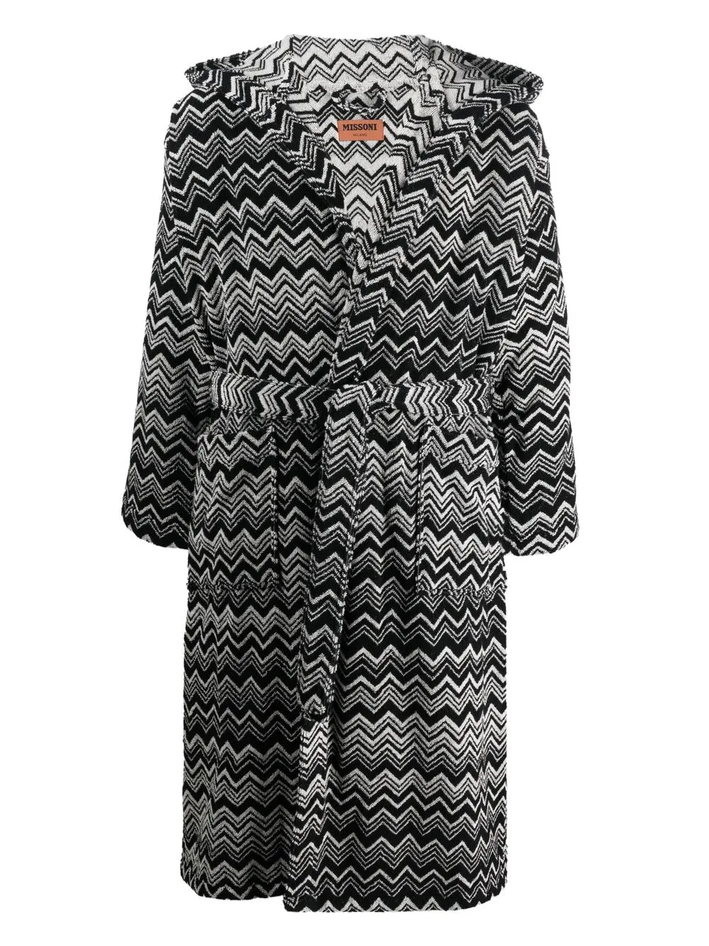 

Missoni Zigzag Belted Bathrobe - Black