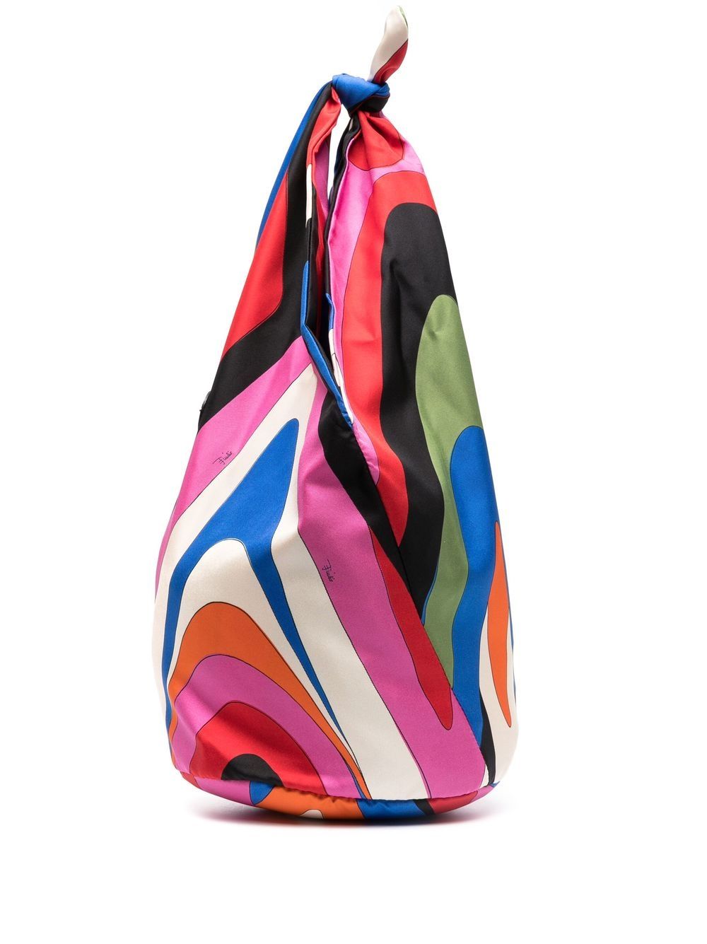 PUCCI Lido Moire-print silk tote bag - Blue