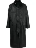 Maison Margiela waxed trench coat - Black