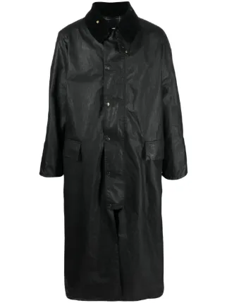 格安 ワックス Margiela Maison トレンチコート JP FARFETCH | ブラック | ジャケット・アウター