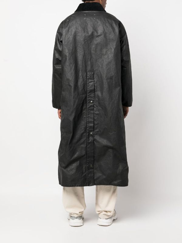 国内定価43万円Maison margiela wax-coated trench coat
