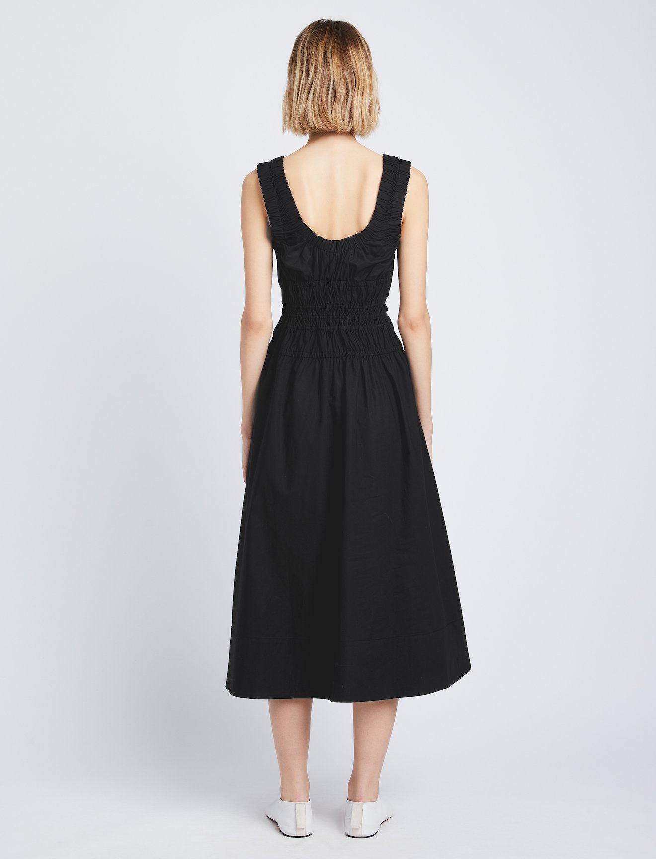 Poplin Gathered Midi Dress #2