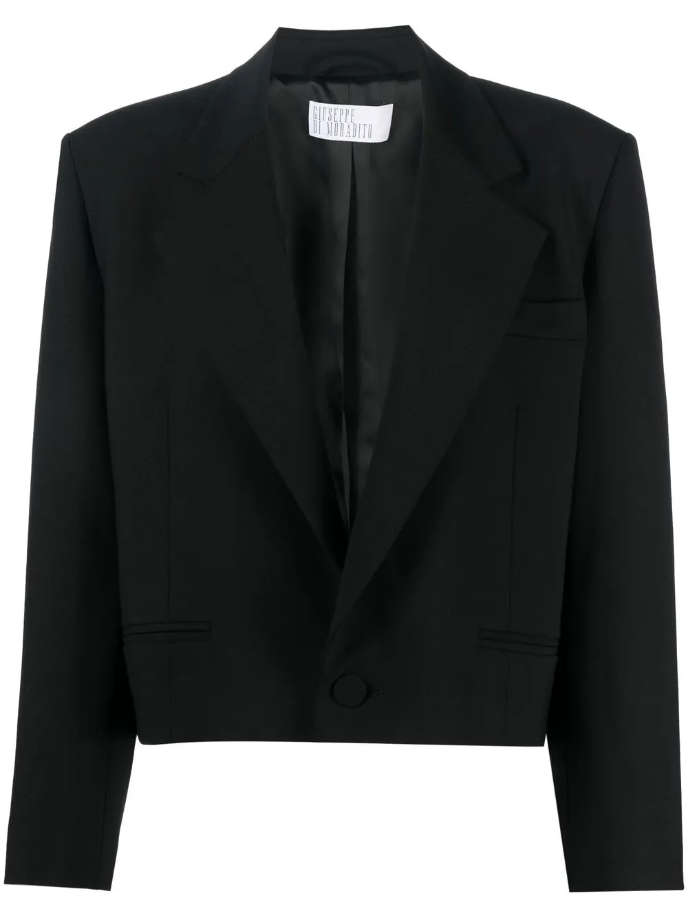 

Giuseppe Di Morabito cropped single-breasted blazer - Black