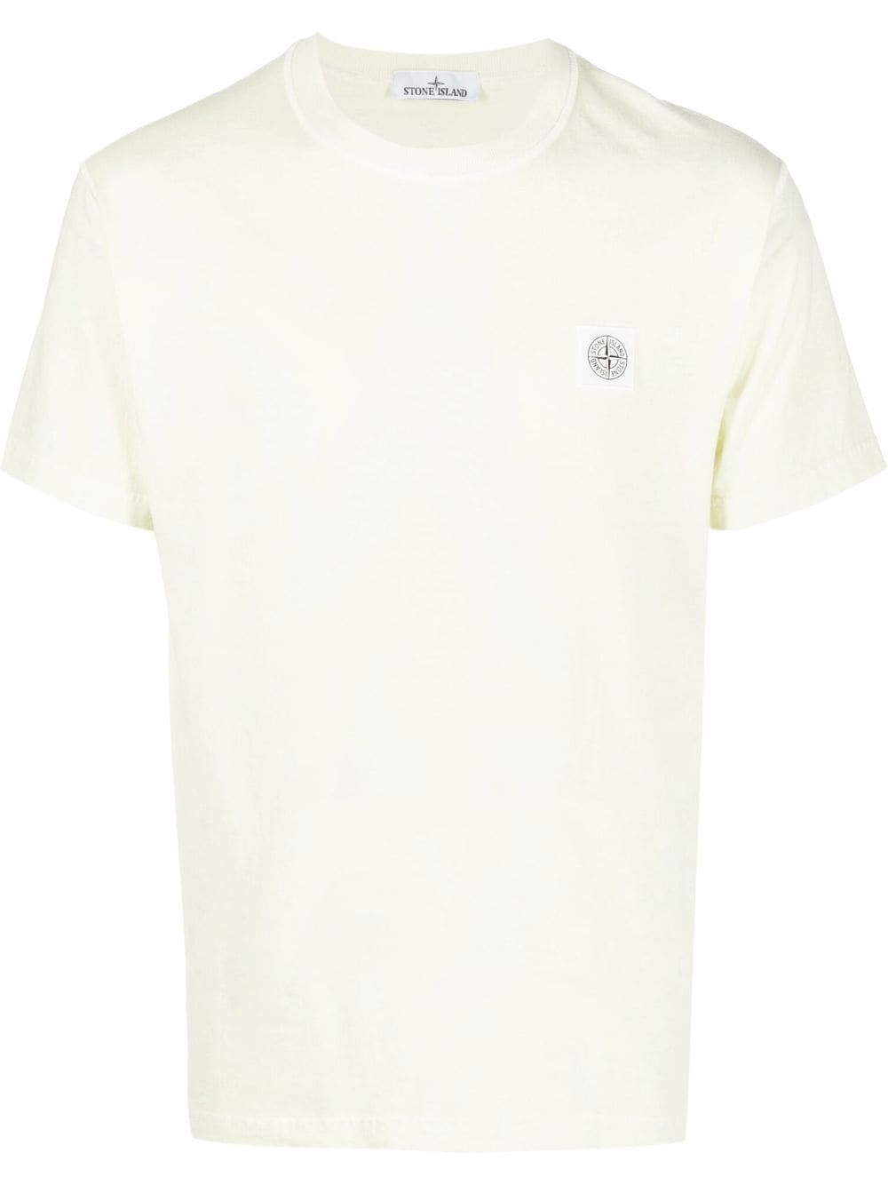 Stone Island Logo-print Short-sleeved T-shirt In Green