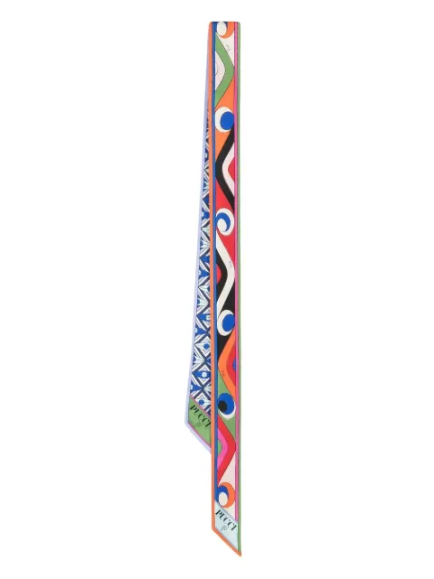 PUCCI Dischi And Goccia print silk-twill scarf