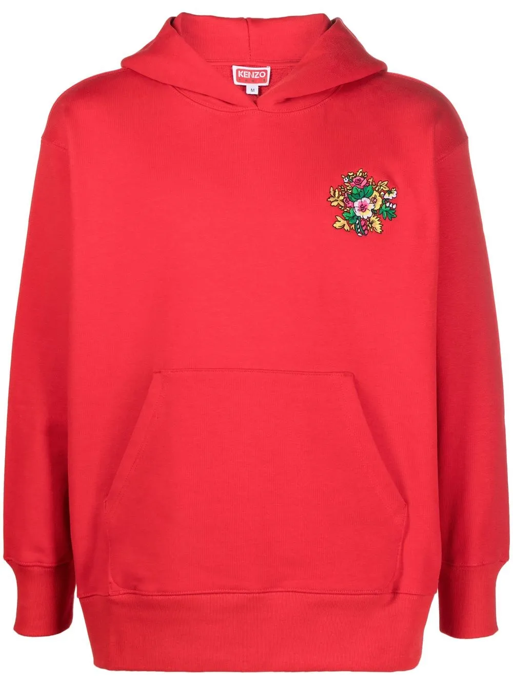 

Kenzo rear logo-print hoodie - Red