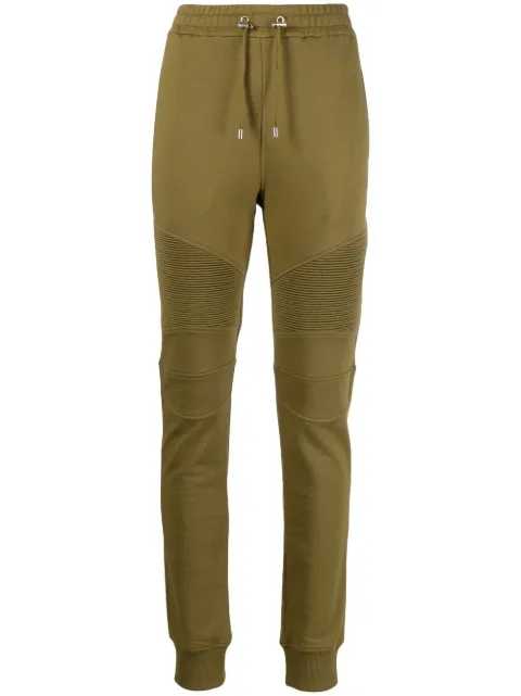 Balmain panelled slim-cut track pants