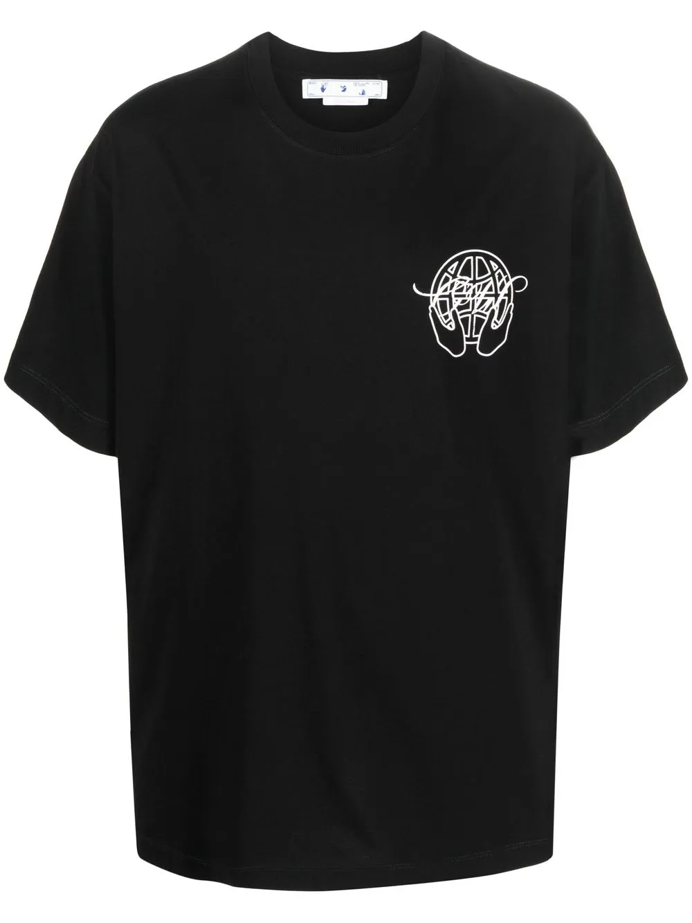 

Off-White Hand Arrow logo-print T-shirt - Black