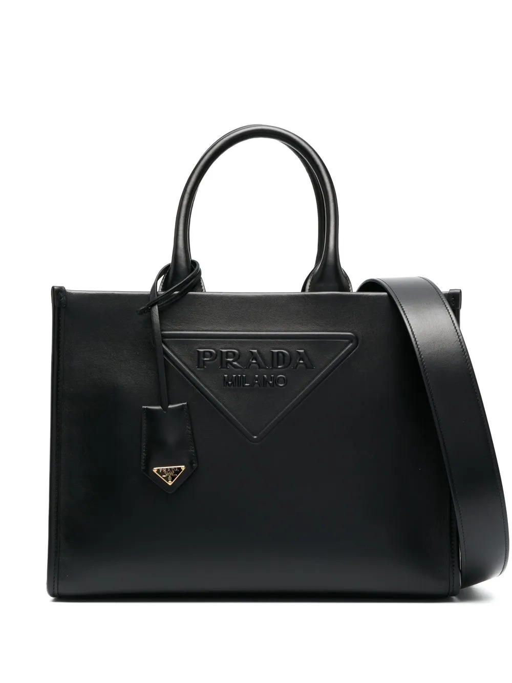 Prada logoembossed Tote Bag Farfetch