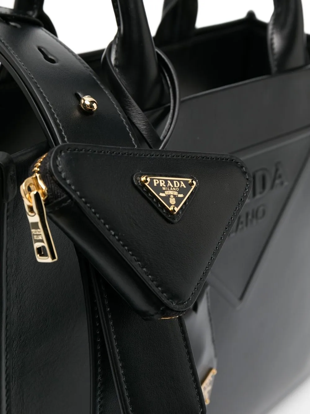 Prada logoembossed Tote Bag Farfetch