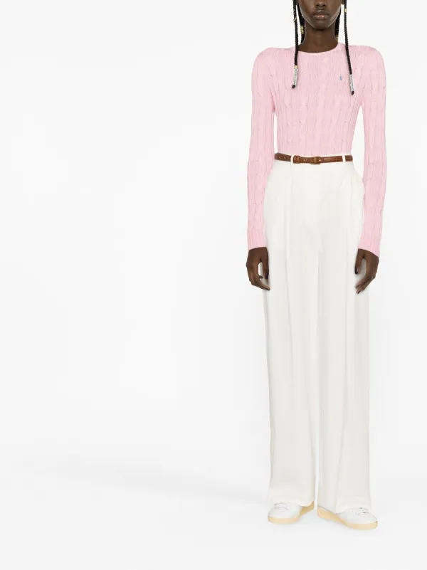 Polo Ralph Lauren long-sleeve Knitted Jumper | Pink | FARFETCH