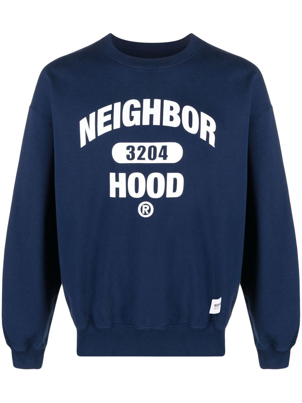 

Neighborhood embroidered-logo cotton sweatshirt - Blue