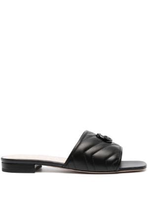 Gucci GG Perforated slip-on Sandals - Farfetch