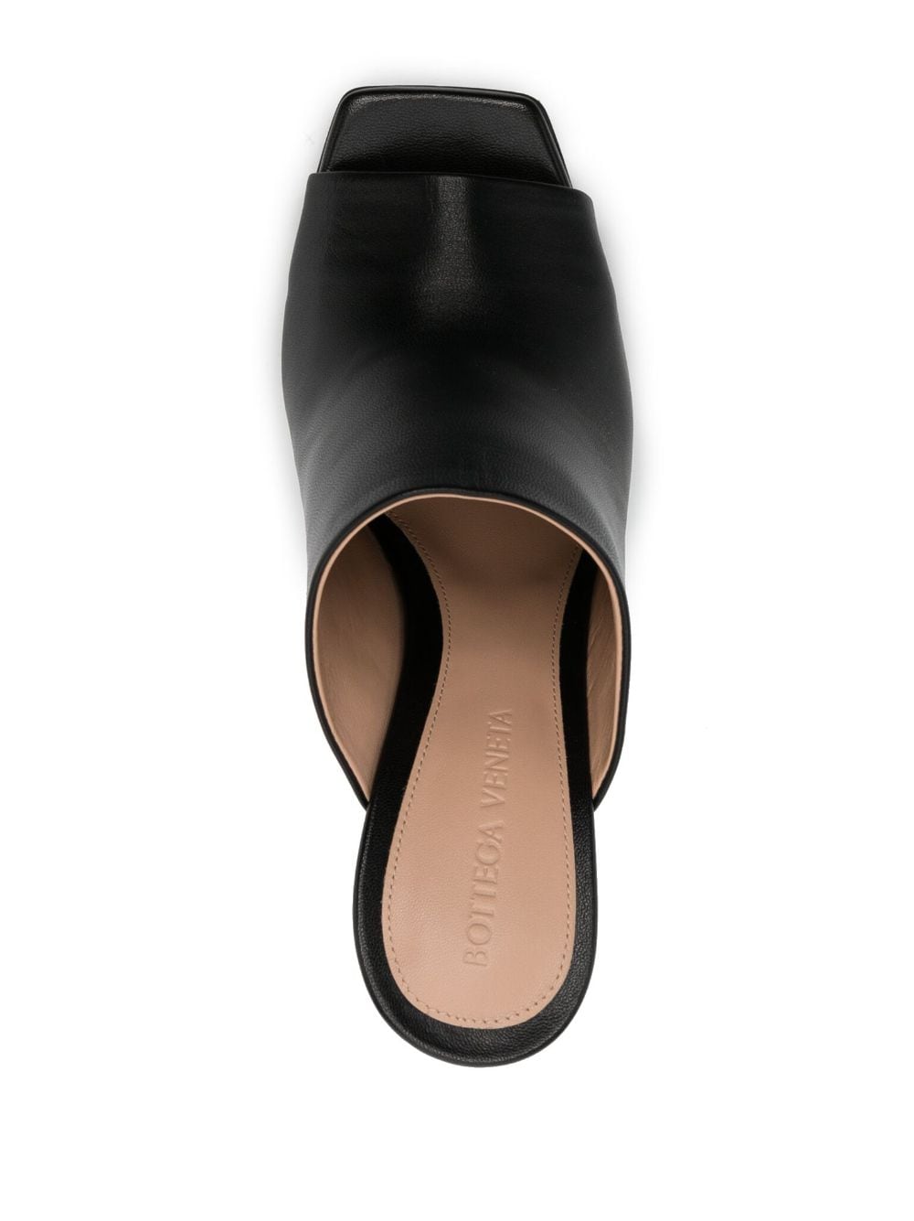 Shop Bottega Veneta 100mm Statement Heel Mules In Black