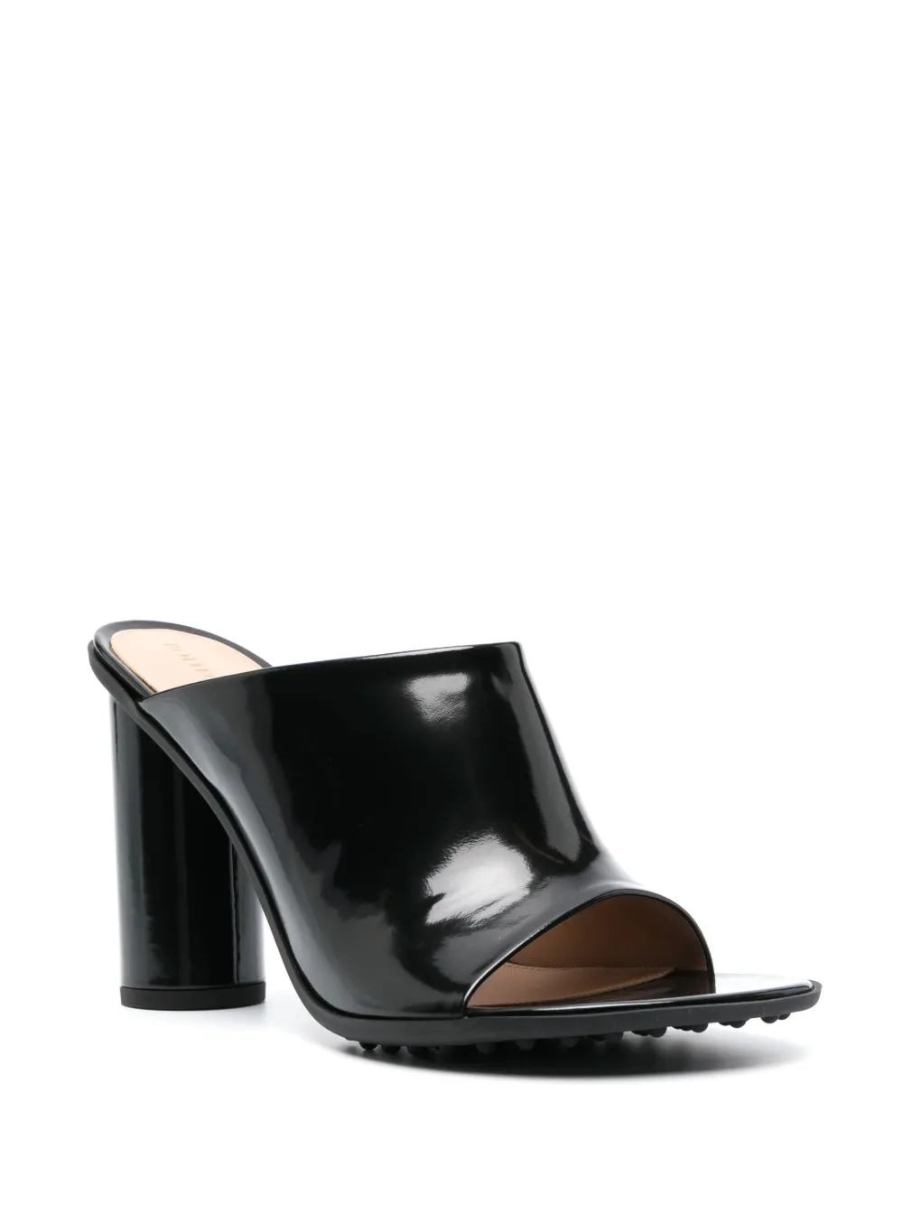 Shop Bottega Veneta 90mm Atomic Mules In Black