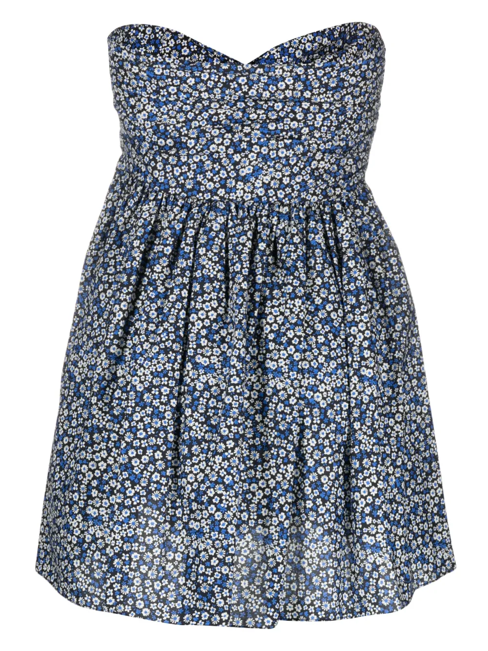 Matteau floral-print halterneck minidress - Blauw