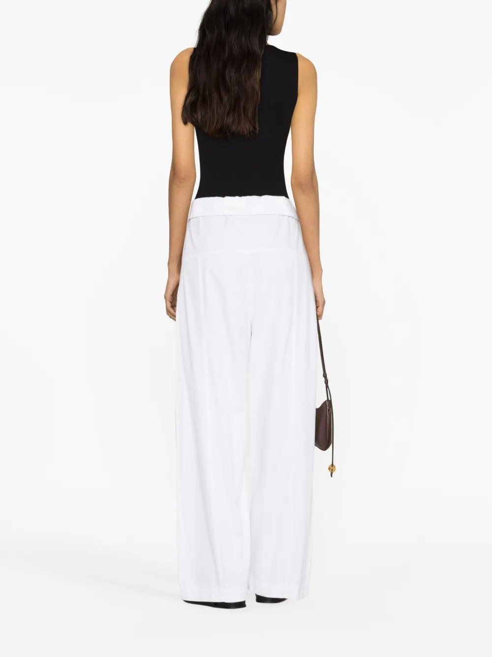  Matteau Drawstring-waist Wide-leg Trousers - White 