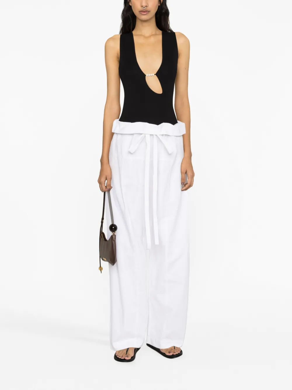 Matteau drawstring-waist wide-leg trousers | High Waisted Pants | Image 2