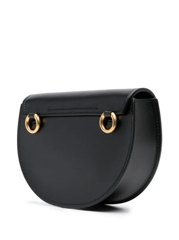 Chloe Mini Marcie Leather Crossbody Bag Black for Women