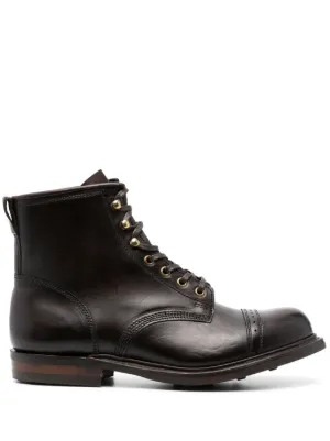 Ralph Lauren RRL レースアップ レザーブーツ | FARFETCH JP