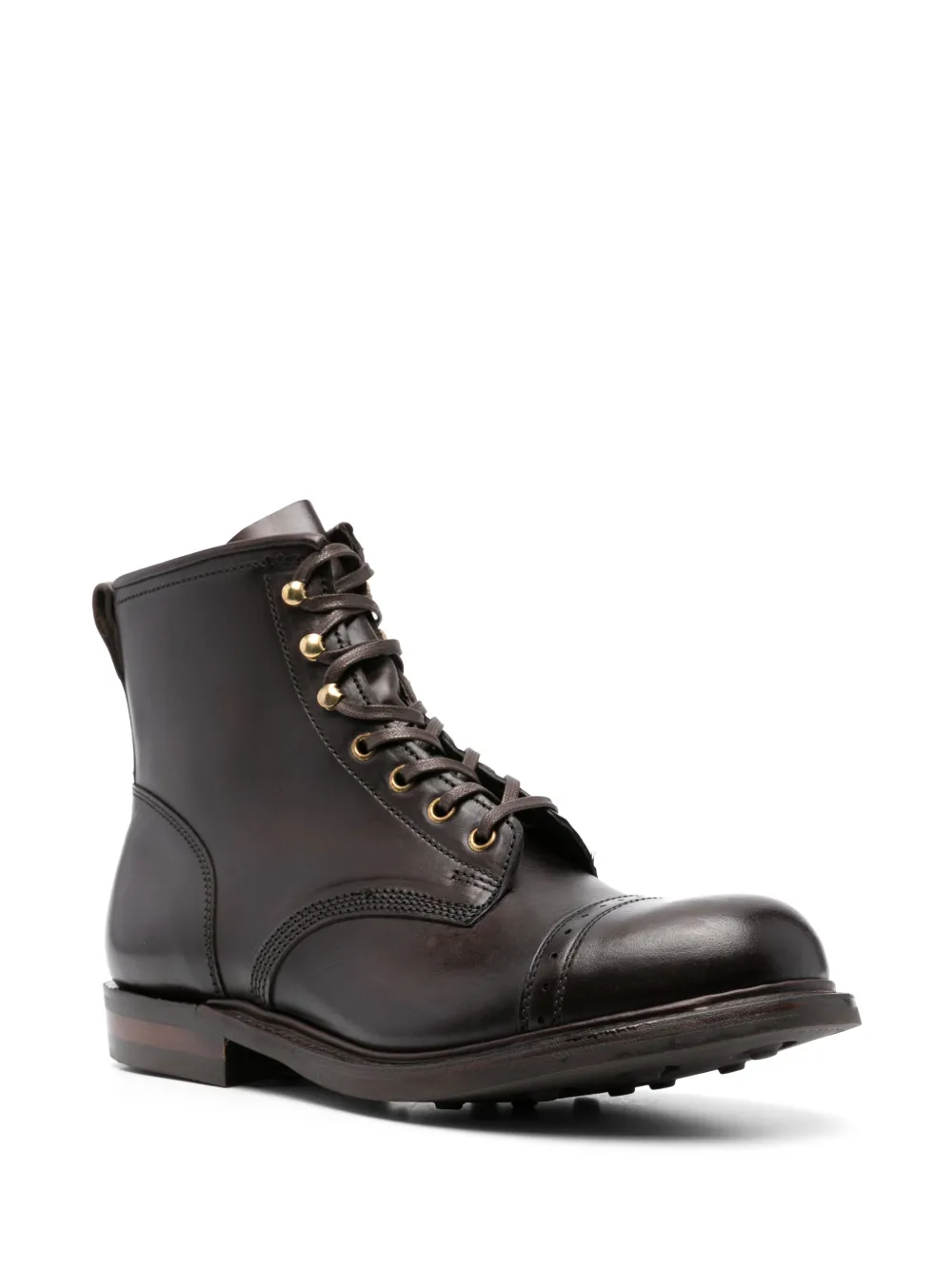 Ralph Lauren RRL Bowery lace-up leather boots - Bruin