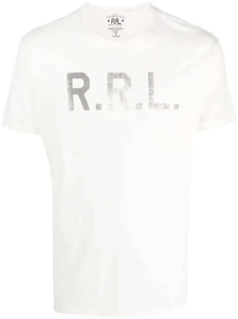 Ralph Lauren RRL metallic effect logo-print T-shirt
