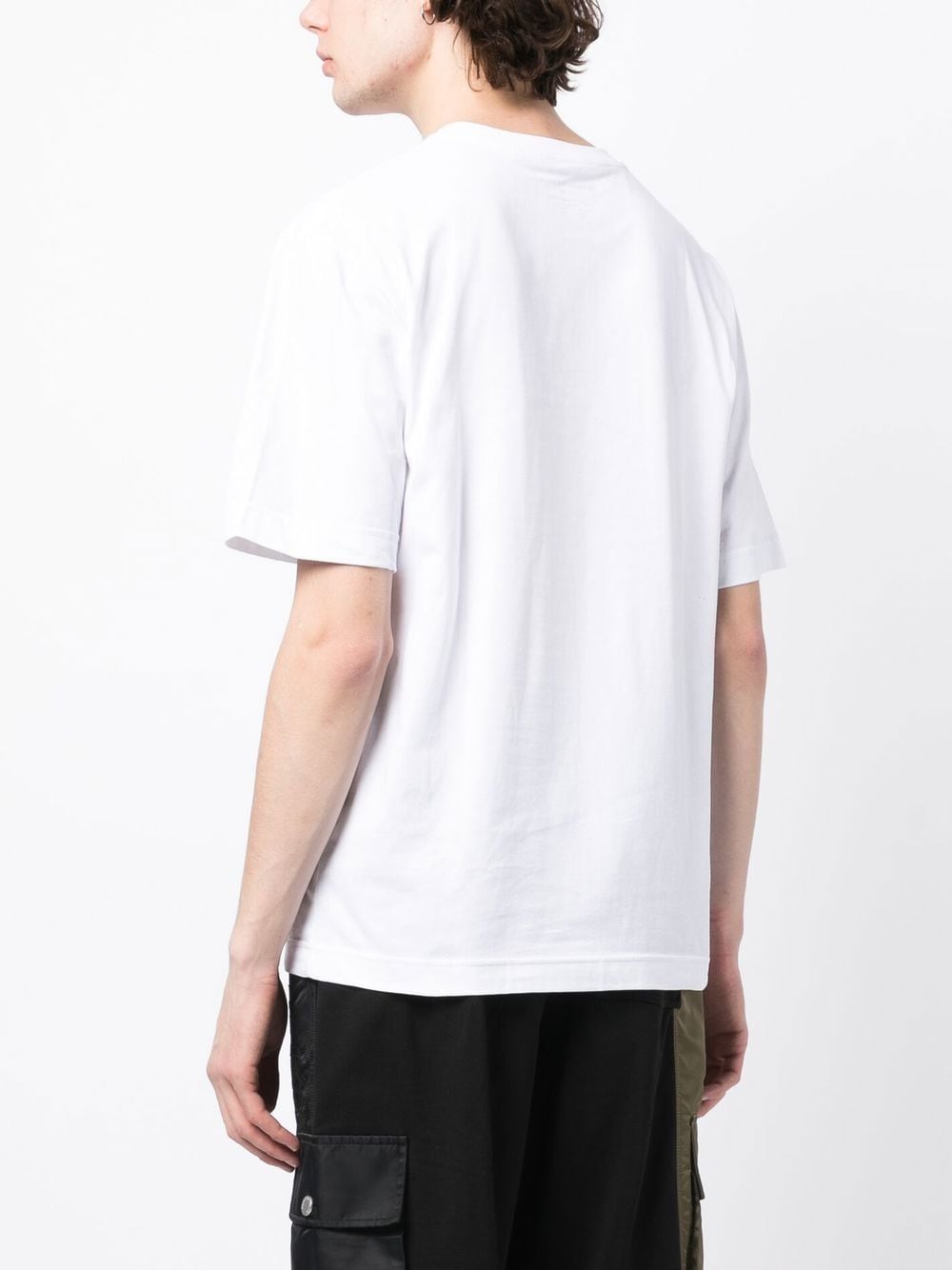 Shop The Power For The People Cotton Logo Print T-shirt In White