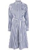 Polo Ralph Lauren long-sleeve striped shirt dress - Blue