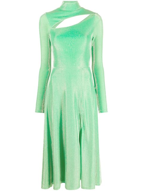 ROTATE cut-out midi dress