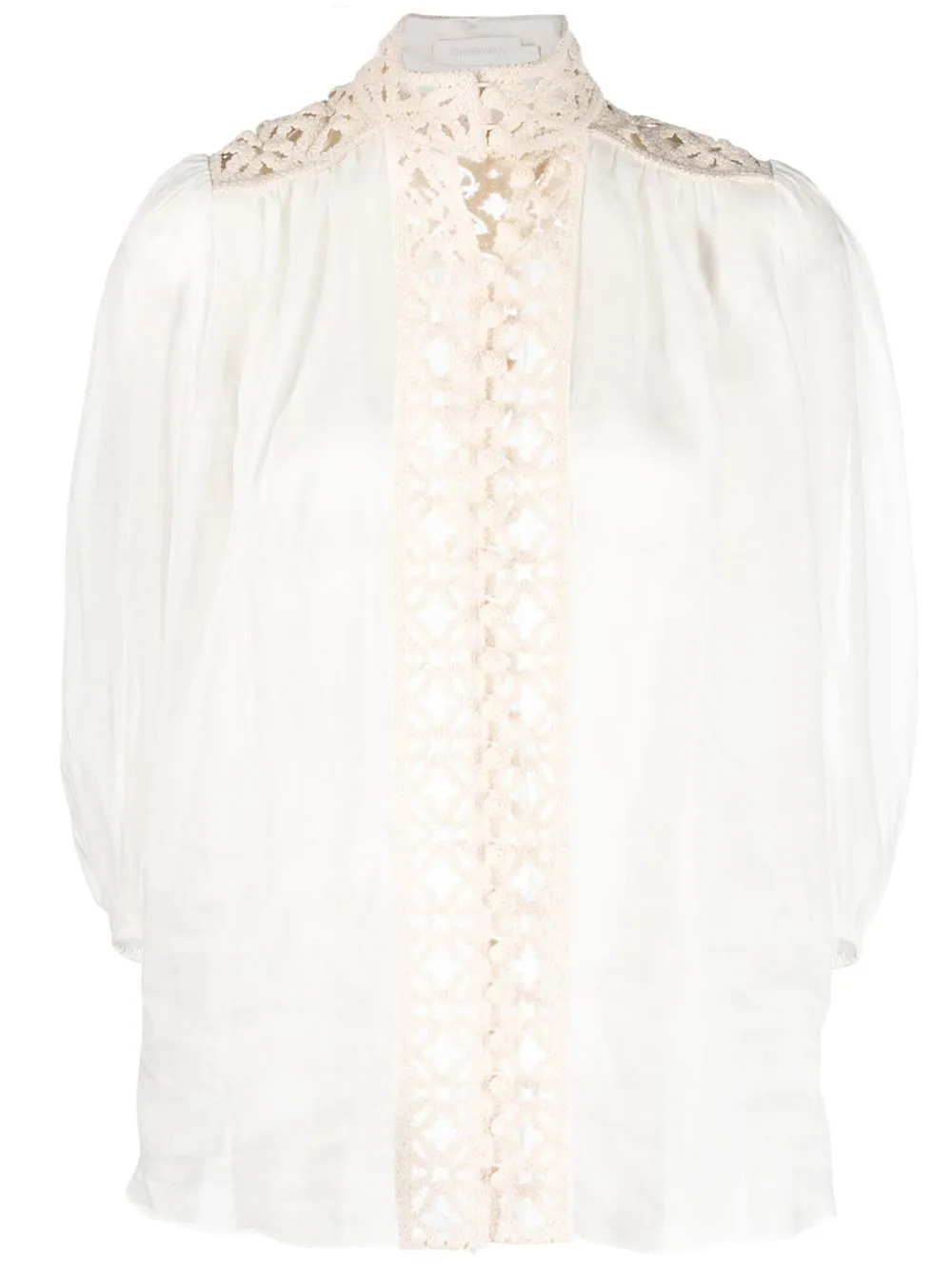 ZIMMERMANN Vitali Lace Yoke blouse