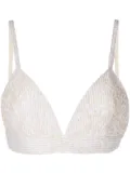 Rosetta Getty corded organza bra top - Neutrals