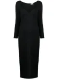 Rosetta Getty long-sleeve maxi dress - Black