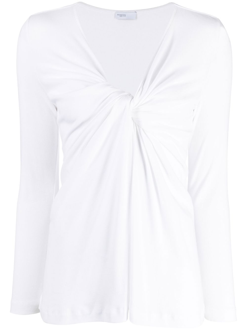 Rosetta Getty twist-front long-sleeve Top - Farfetch