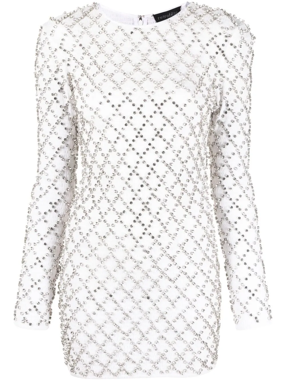 RETROFÉTE HARLOWE CRYSTAL-EMBELLISHED MINI DRESS