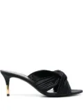 TOM FORD 75mm knot-detail pleated sandals - Black