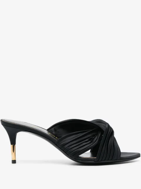 TOM FORD 75mm knot-detail pleated sandals