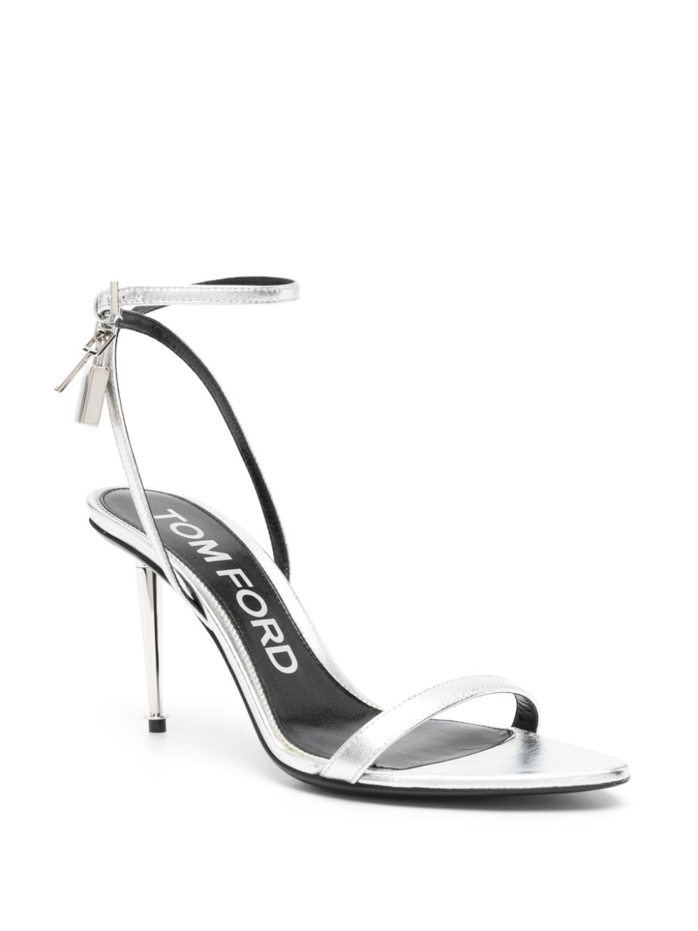 TOM FORD Padlock Pointy Naked 85mm Leather Sandals - Farfetch