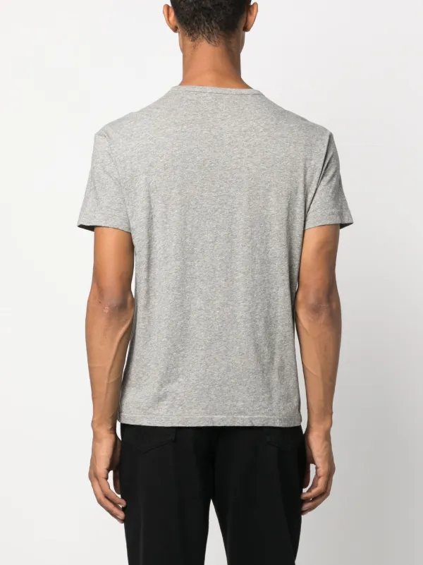 Ralph Lauren RRL Logo Print Cotton T-shirt | Grey | FARFETCH