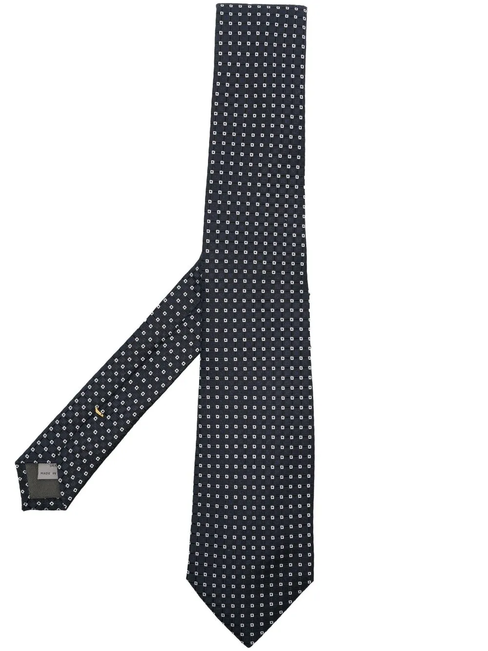 

Canali polka-dot silk tie - Black