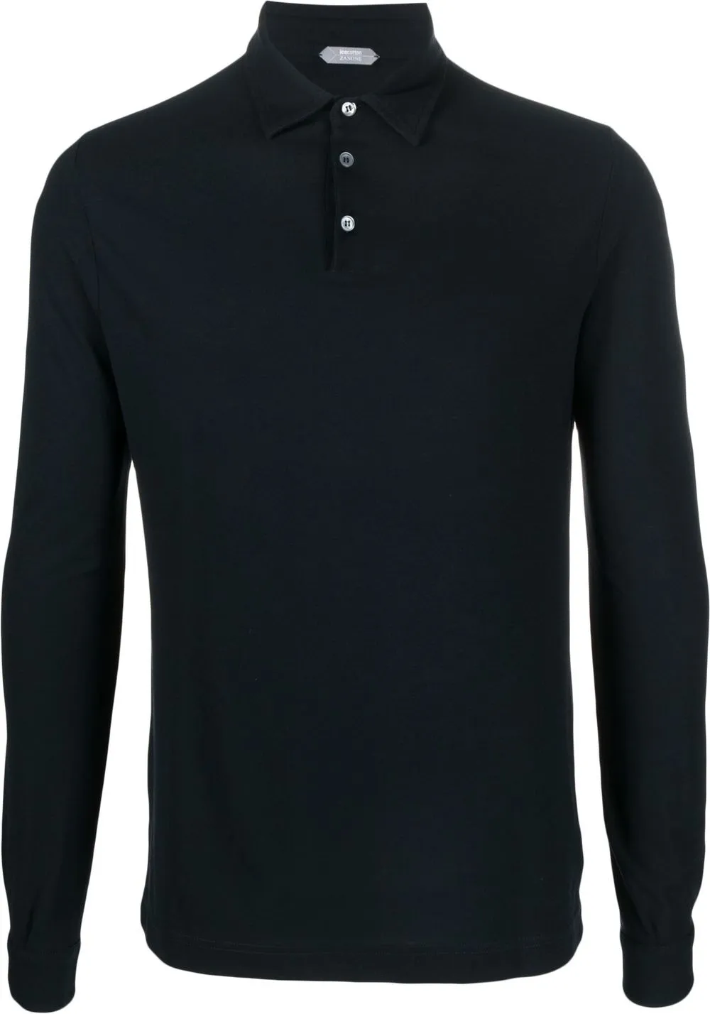 

Zanone basic long-sleeved polo shirt - Blue