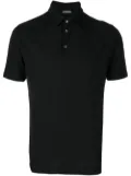 Zanone short-sleeve cotton polo shirt - Black