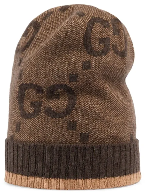Gucci Gorro de cashmere em jacquard GG