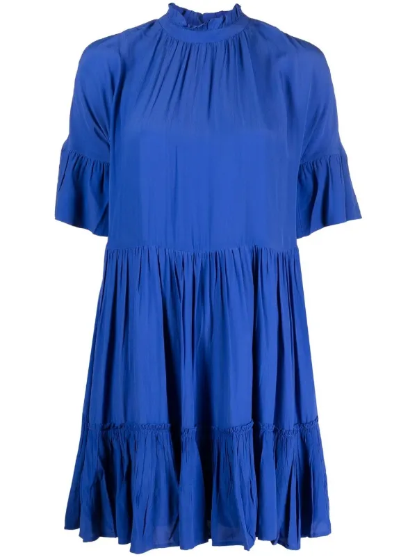 Scotch Soda Ruffle sleeved Tiered Mini Dress Farfetch