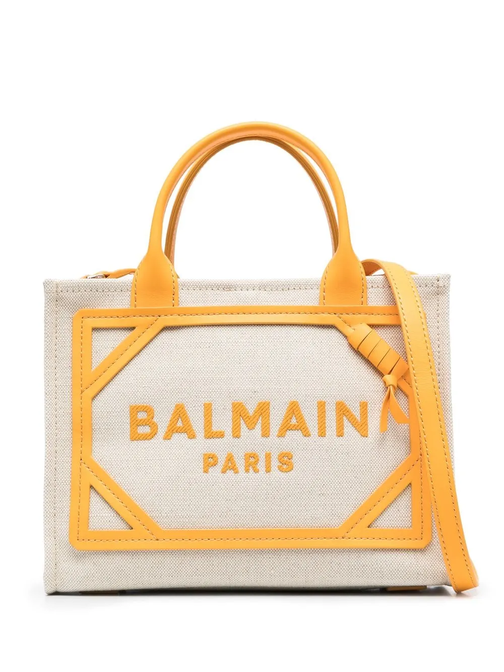 

Balmain logo-print canvas tote bag - Neutrals