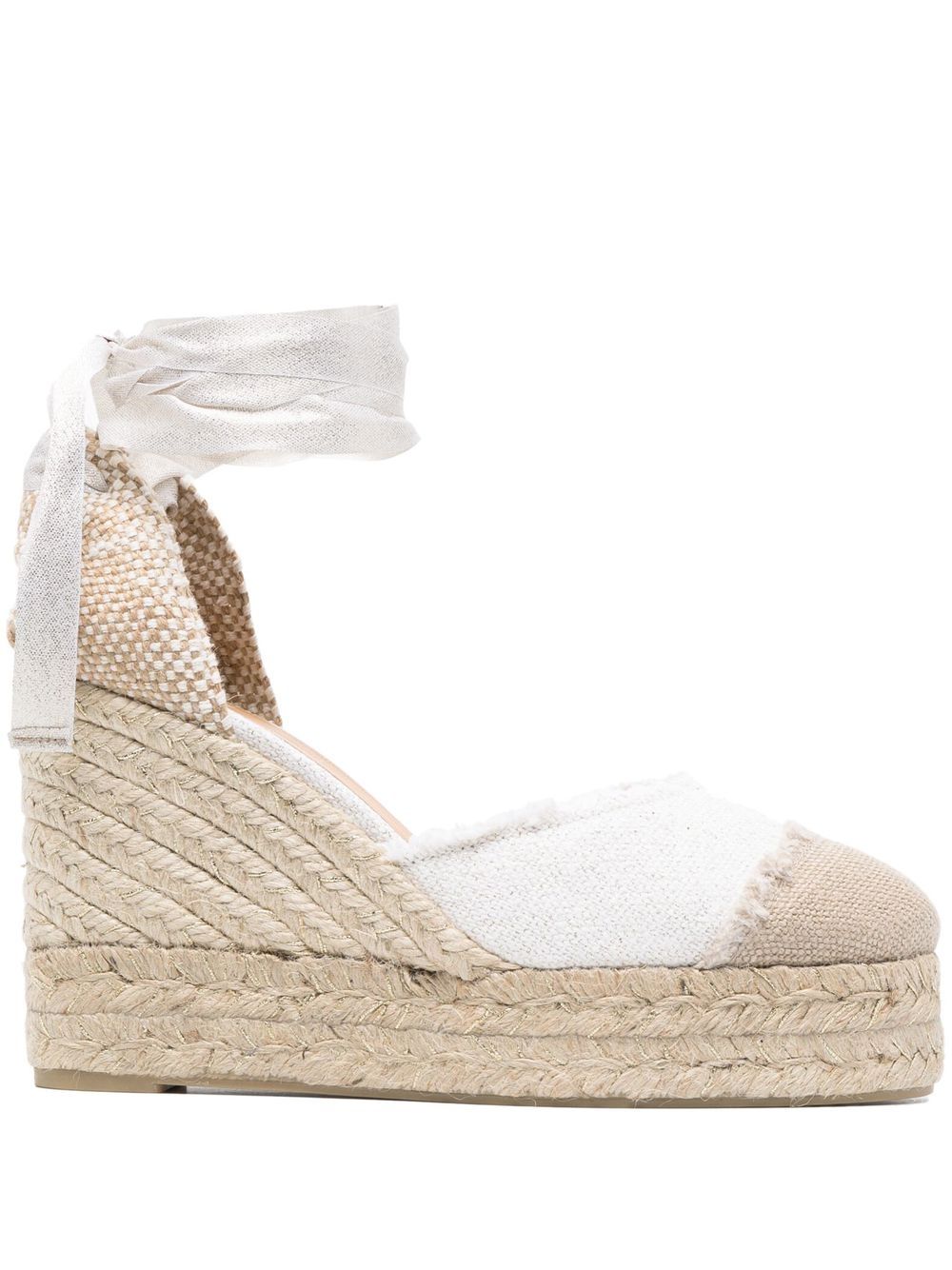 Castañer wraparound platform wedge sandals