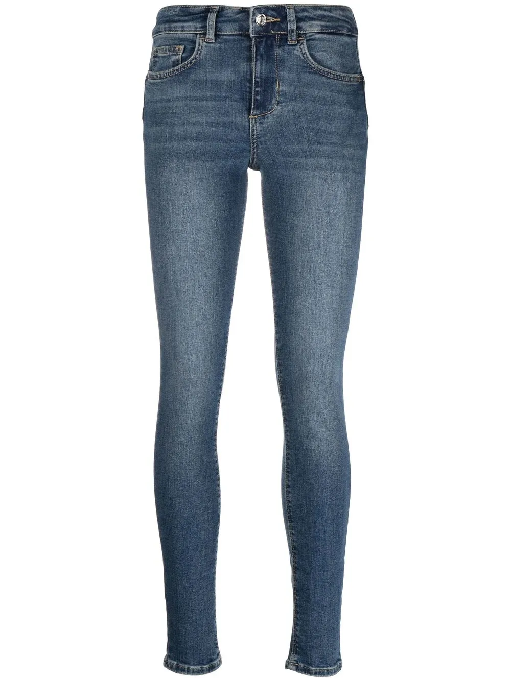 

LIU JO logo-patch skinny-cut jeans - Blue