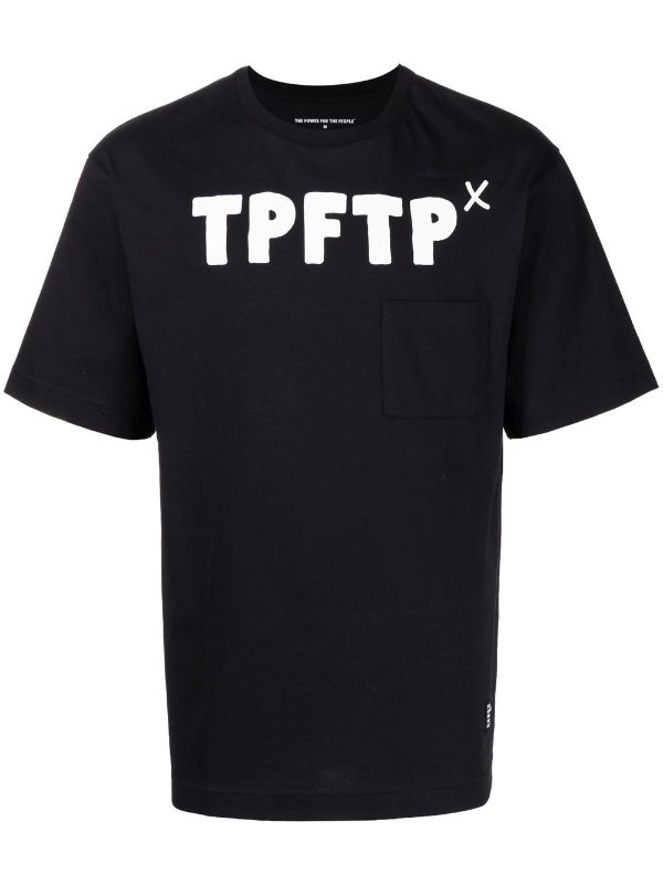 The Power For The People Logo Print short-sleeve T-shirt - Farfetch